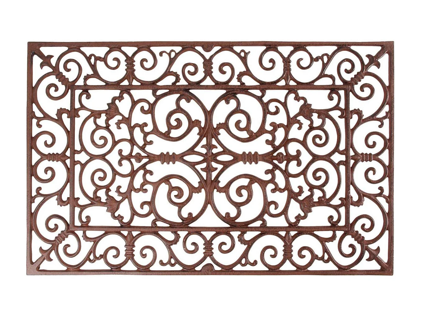 Gratte-pieds paillasson grille en fonte Rectangle