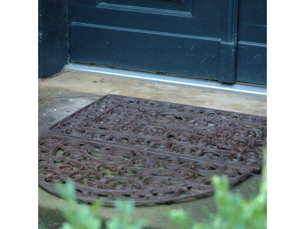 Gratte-pieds paillasson grille en fonte Rectangle