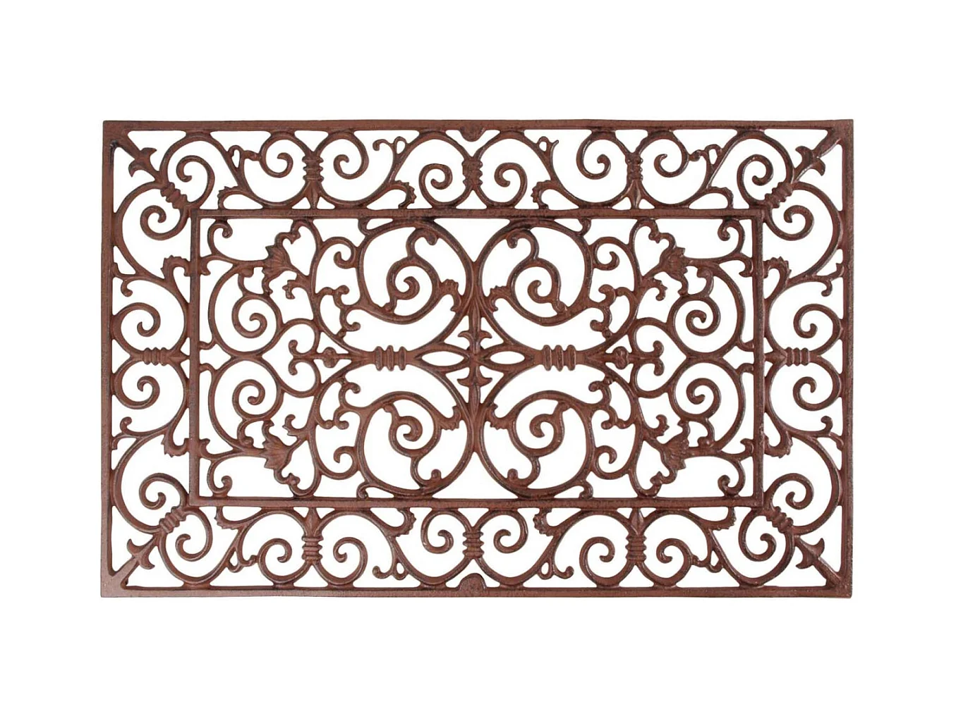 Gratte-pieds paillasson grille en fonte Rectangle