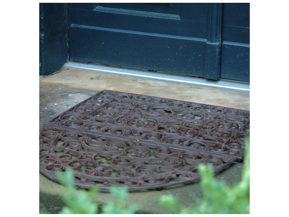 Gratte-pieds paillasson grille en fonte Rectangle