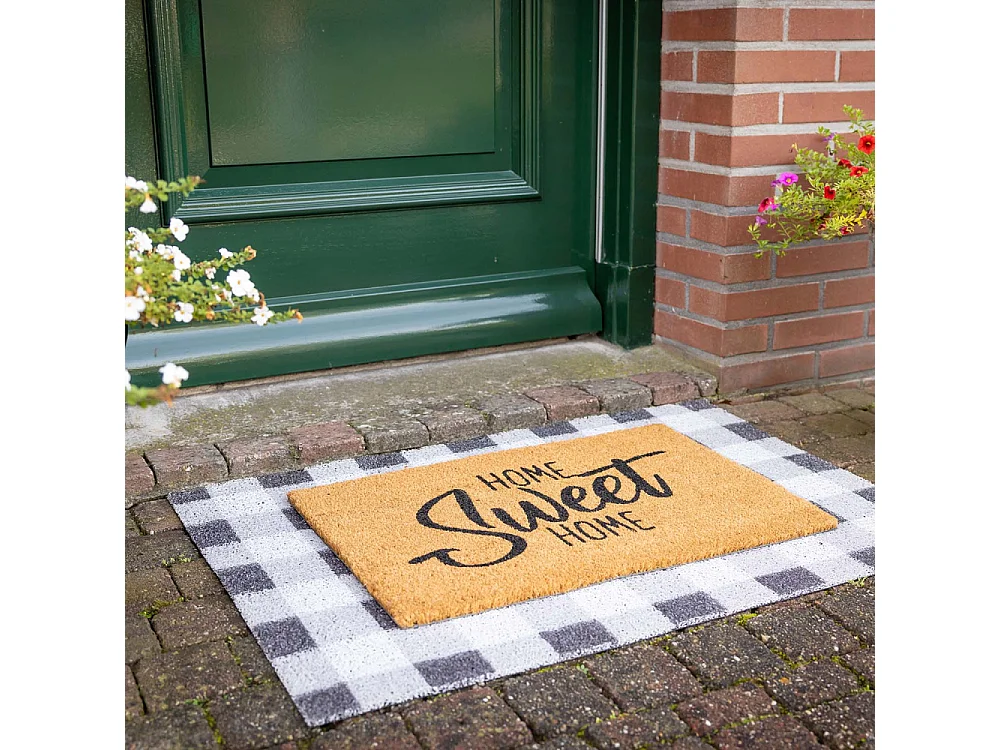 Tapis dessous de paillasson à motifs Carreaux