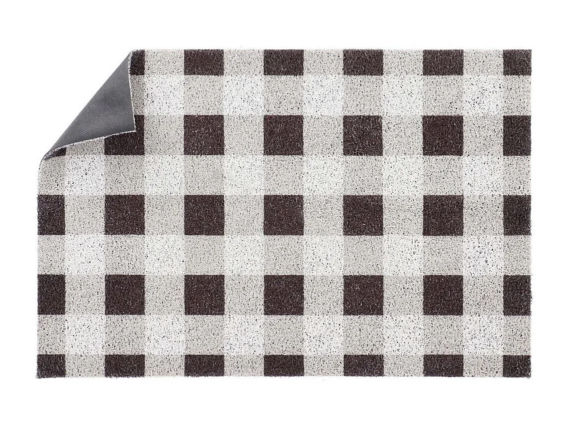 Tapis dessous de paillasson à motifs Carreaux