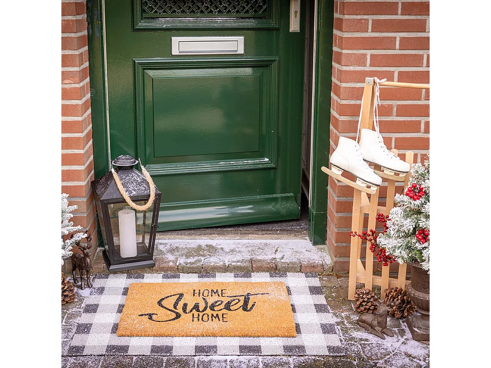 Tapis dessous de paillasson à motifs Carreaux