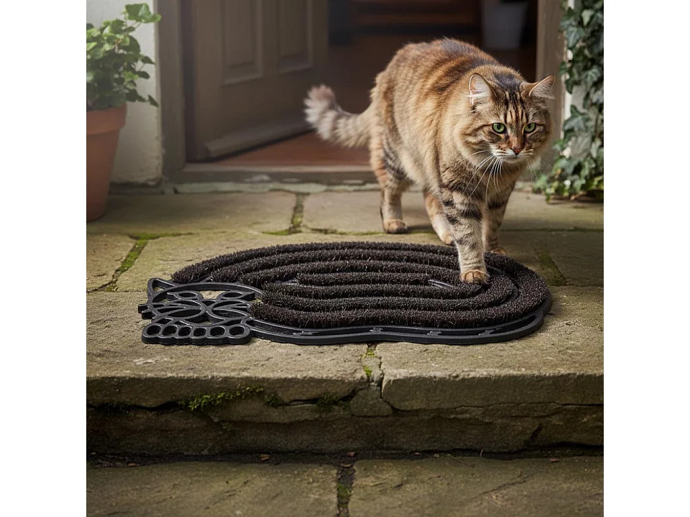 Paillasson chat en fonte