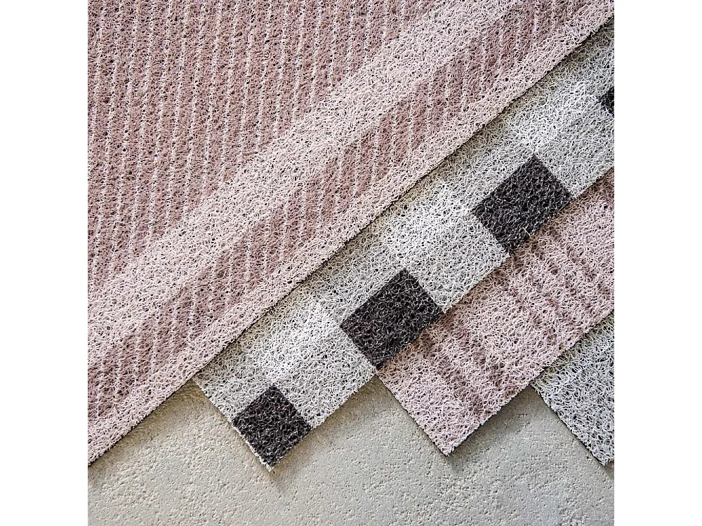 Tapis dessous de paillasson à motifs Cadre