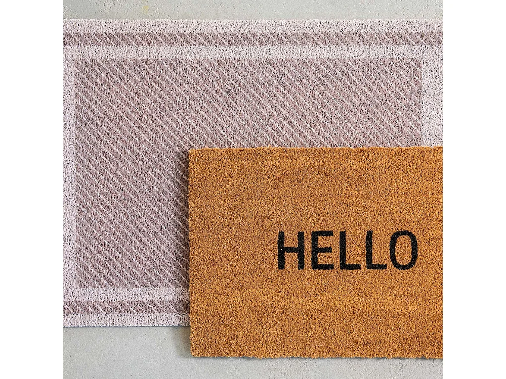 Tapis dessous de paillasson à motifs Cadre