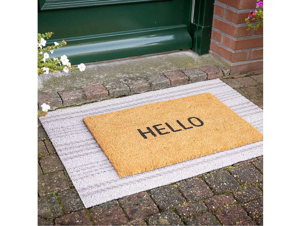 Tapis dessous de paillasson à motifs Rayures horizontales