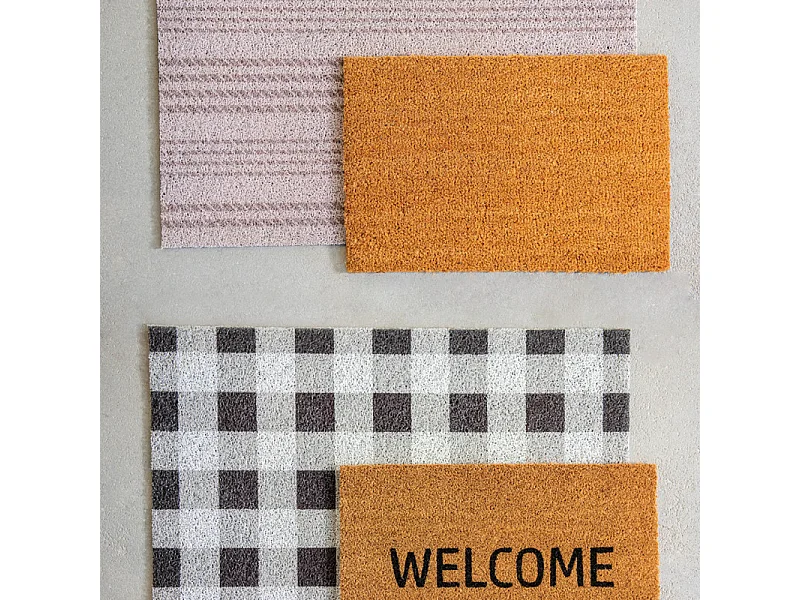 Tapis dessous de paillasson à motifs Rayures horizontales