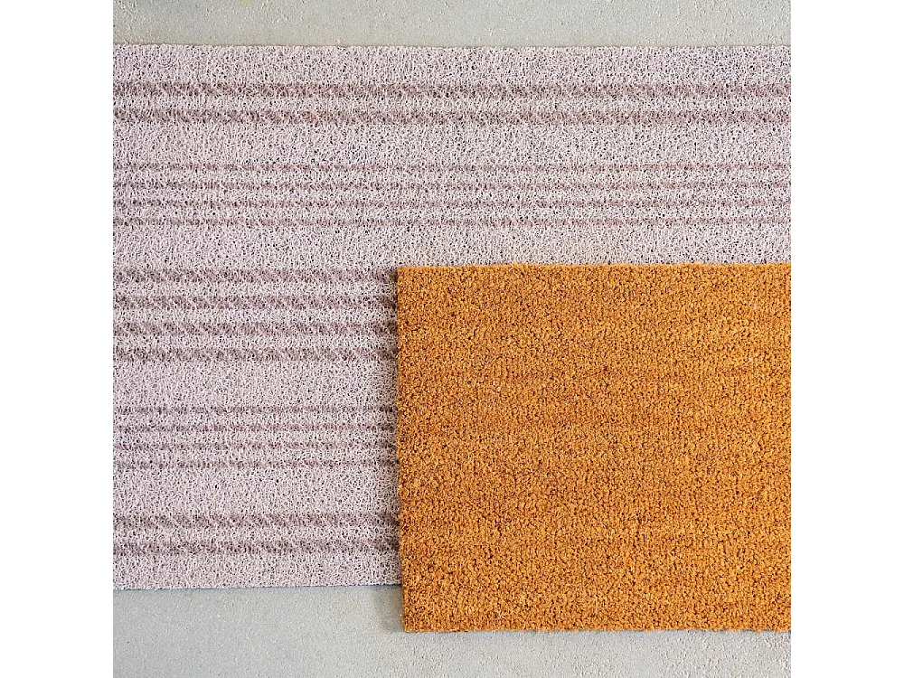 Tapis dessous de paillasson à motifs Rayures horizontales