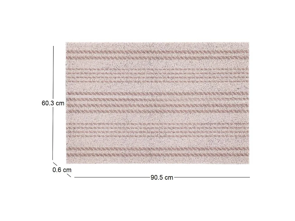 Tapis dessous de paillasson à motifs Rayures horizontales