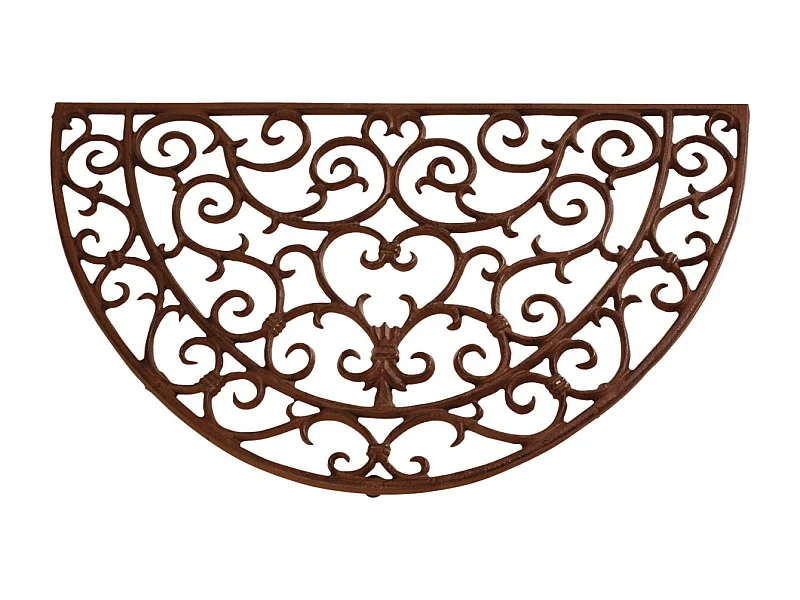 Gratte-pieds paillasson grille en fonte Demi-cercle
