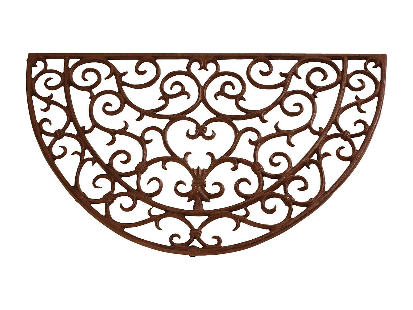 Gratte-pieds paillasson grille en fonte Demi-cercle