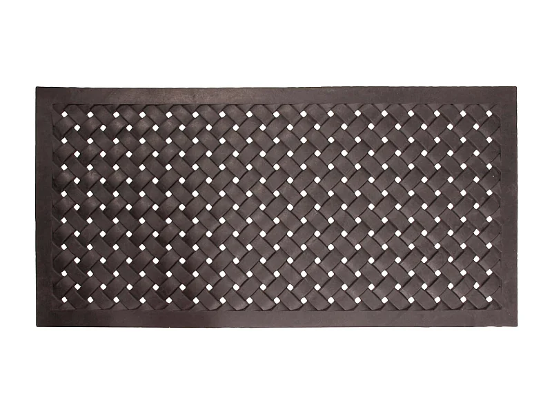 Paillasson en caoutchouc tressé 122 x 61 cm