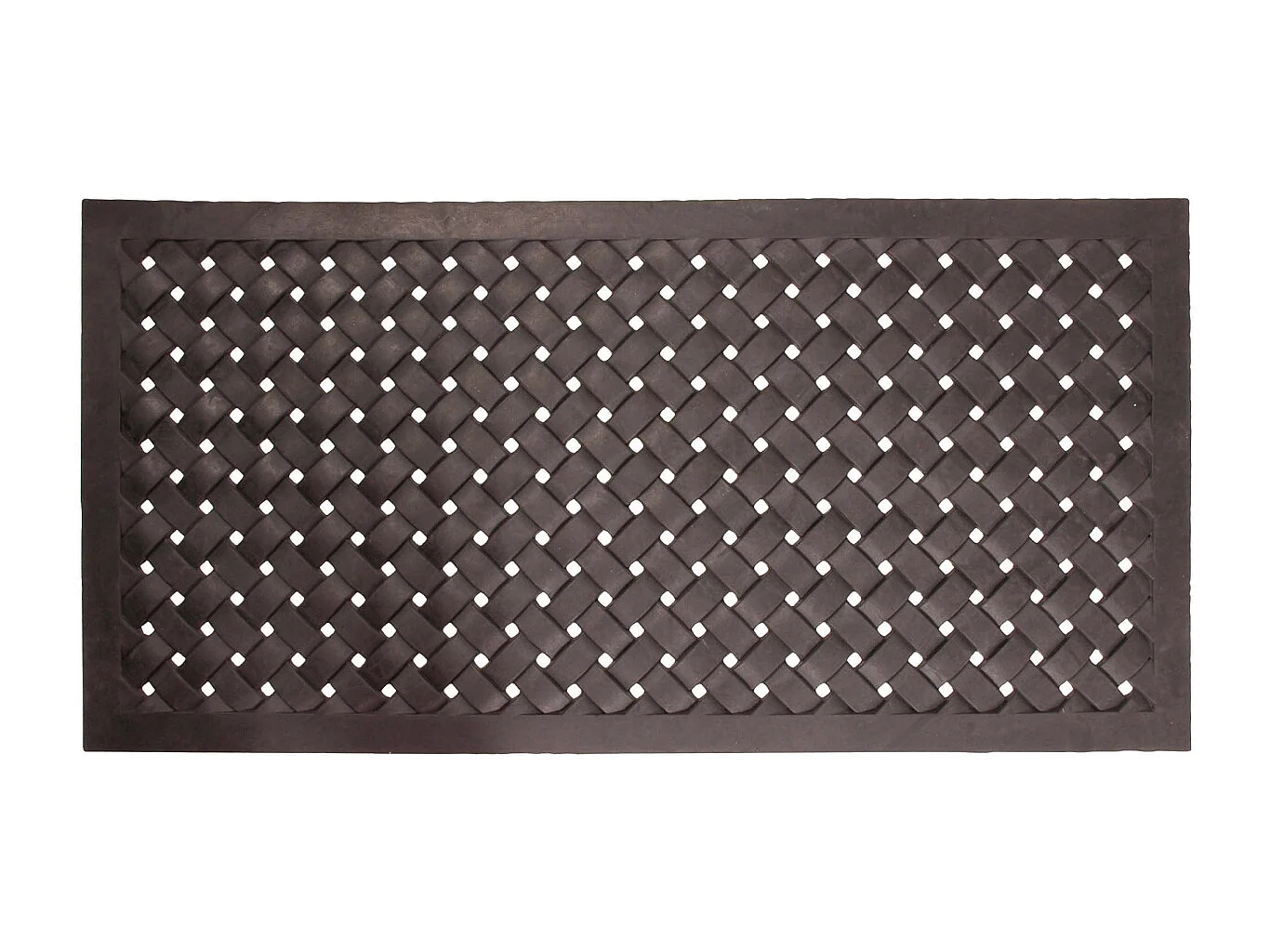 Paillasson en caoutchouc tressé 122 x 61 cm