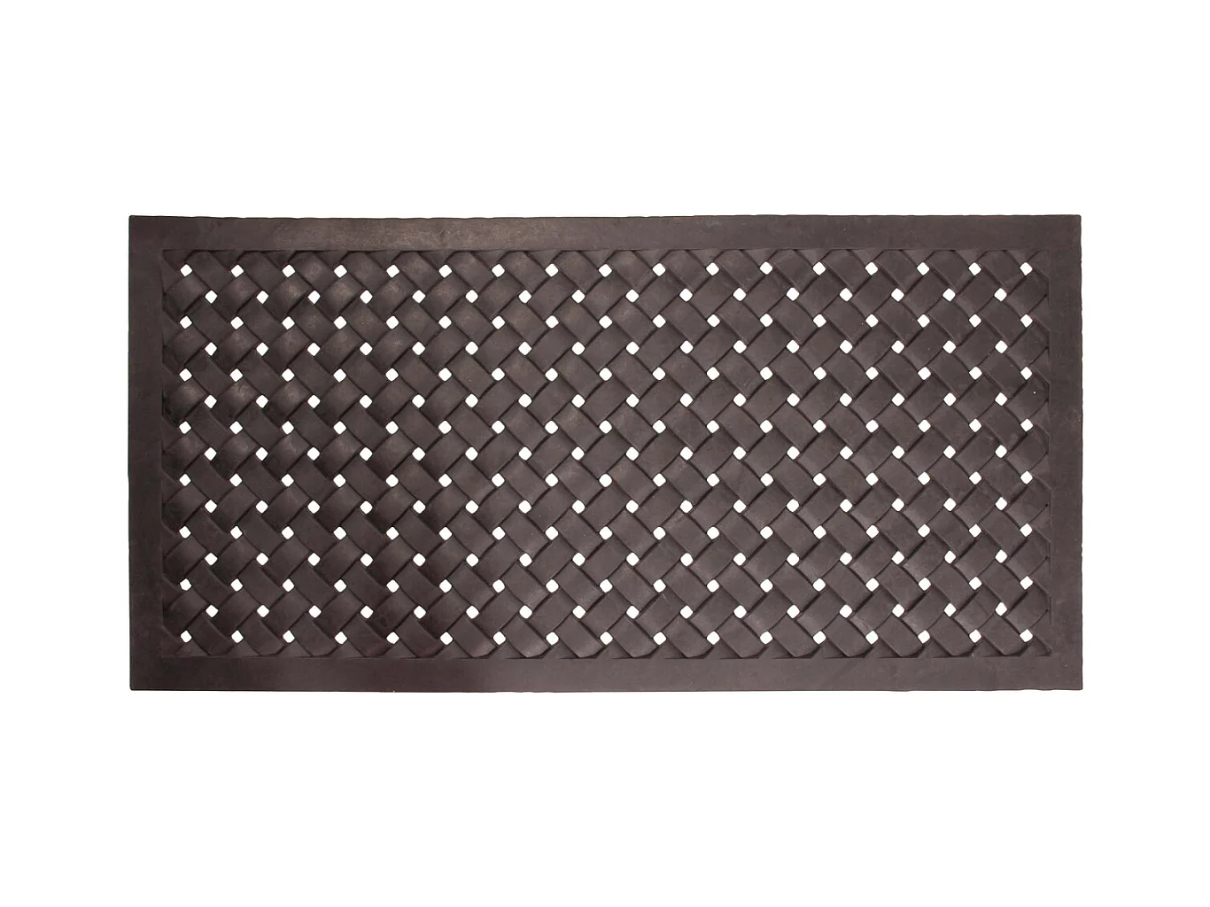 Paillasson en caoutchouc tressé 122 x 61 cm