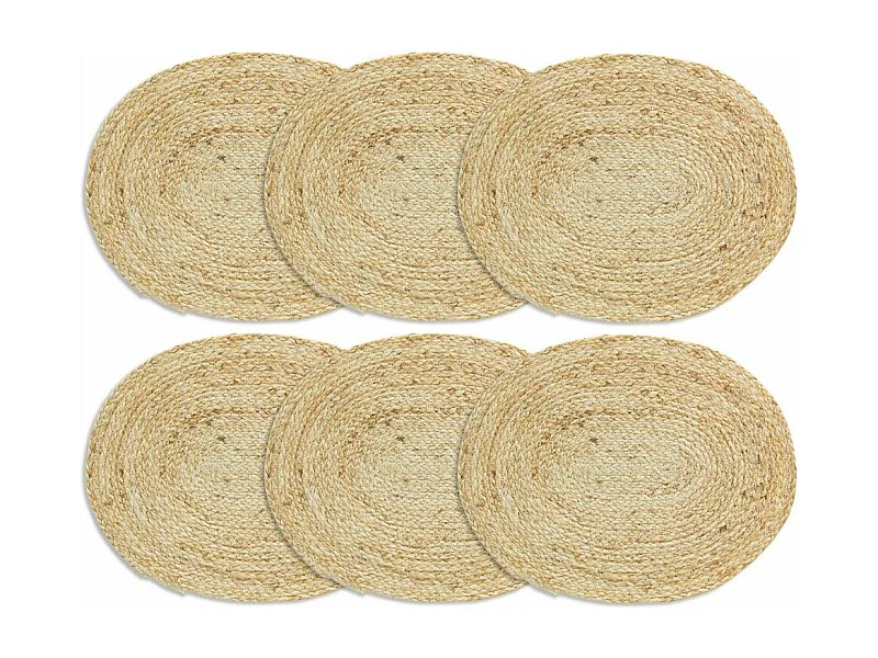 Sets de table en jute (Lot de 6)