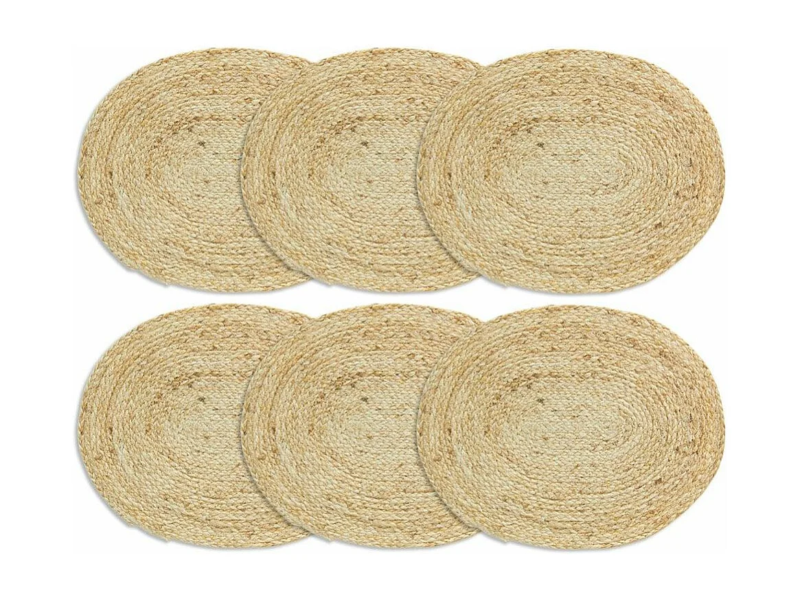 Sets de table en jute (Lot de 6)