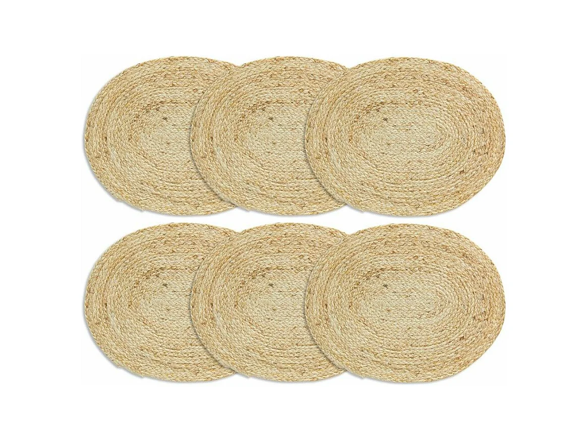 Sets de table en jute (Lot de 6)