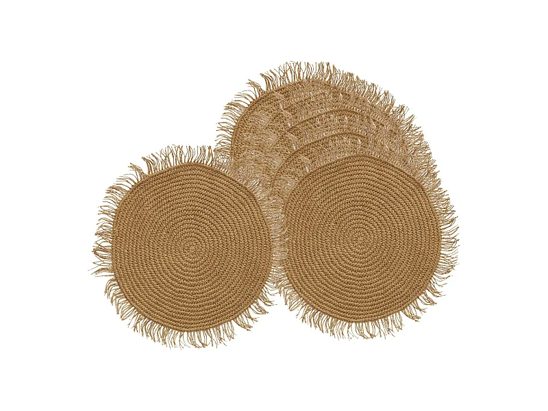 Sets de table en raphia (lot de 6)