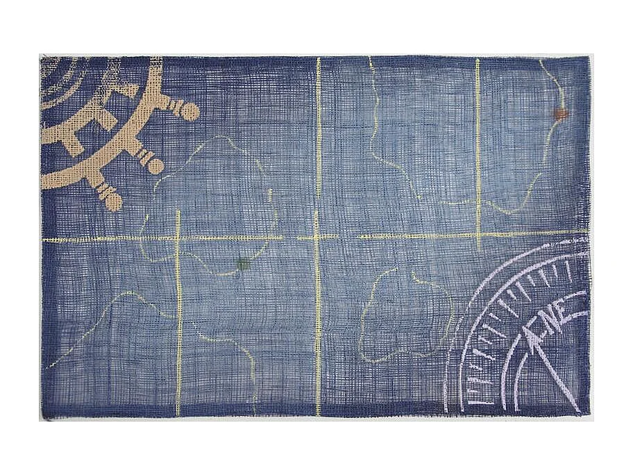 Lot de 6 sets de table en sinamay Roue de bateau