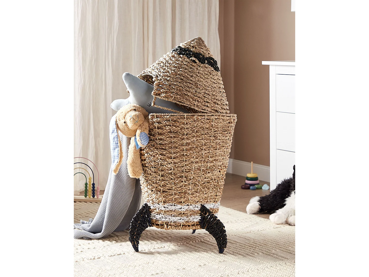 Kids Basket Rocket PAARL Seagrass Natural