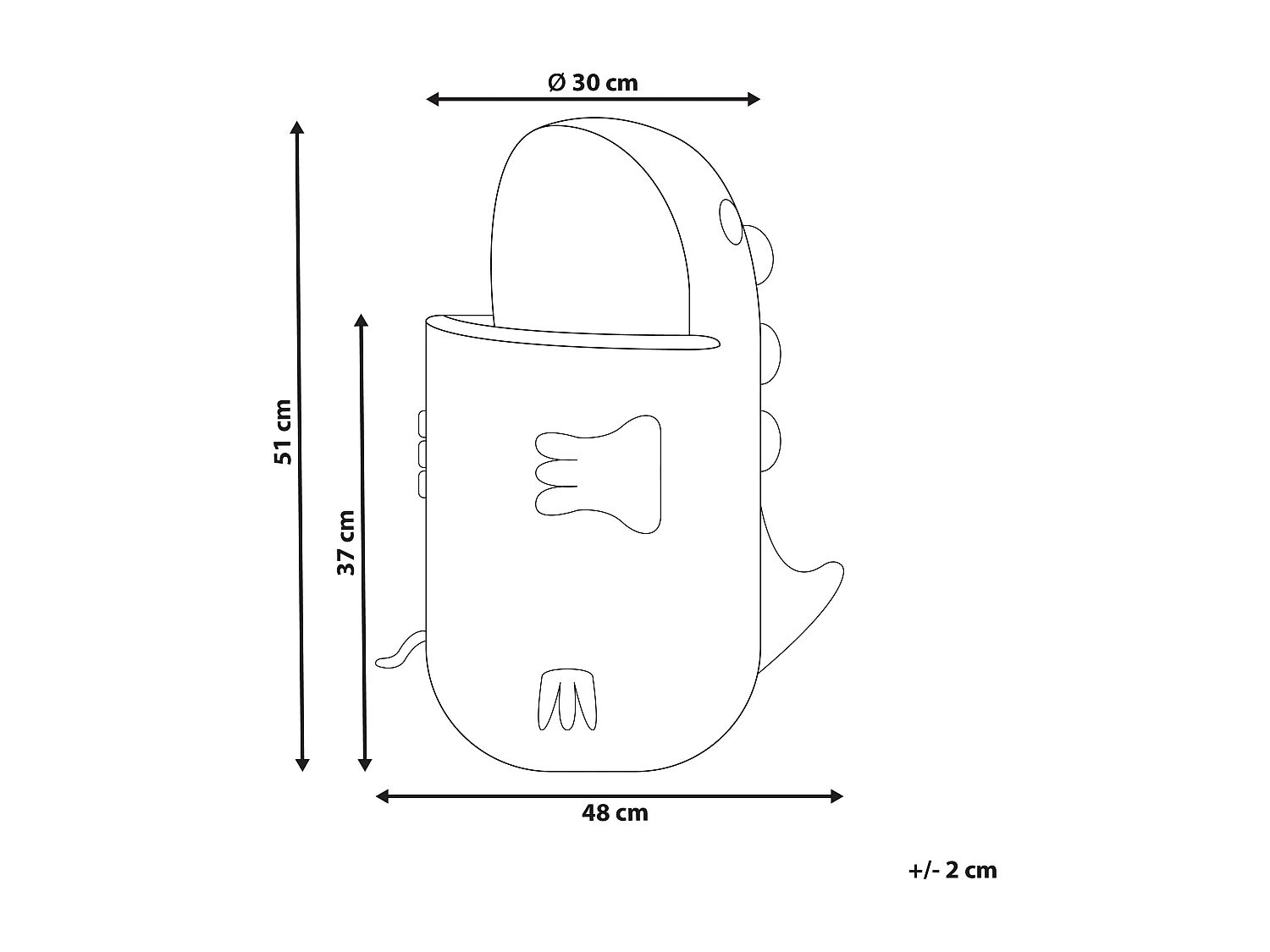 Panier enfants Dragon CRADOCK Rotin Naturel