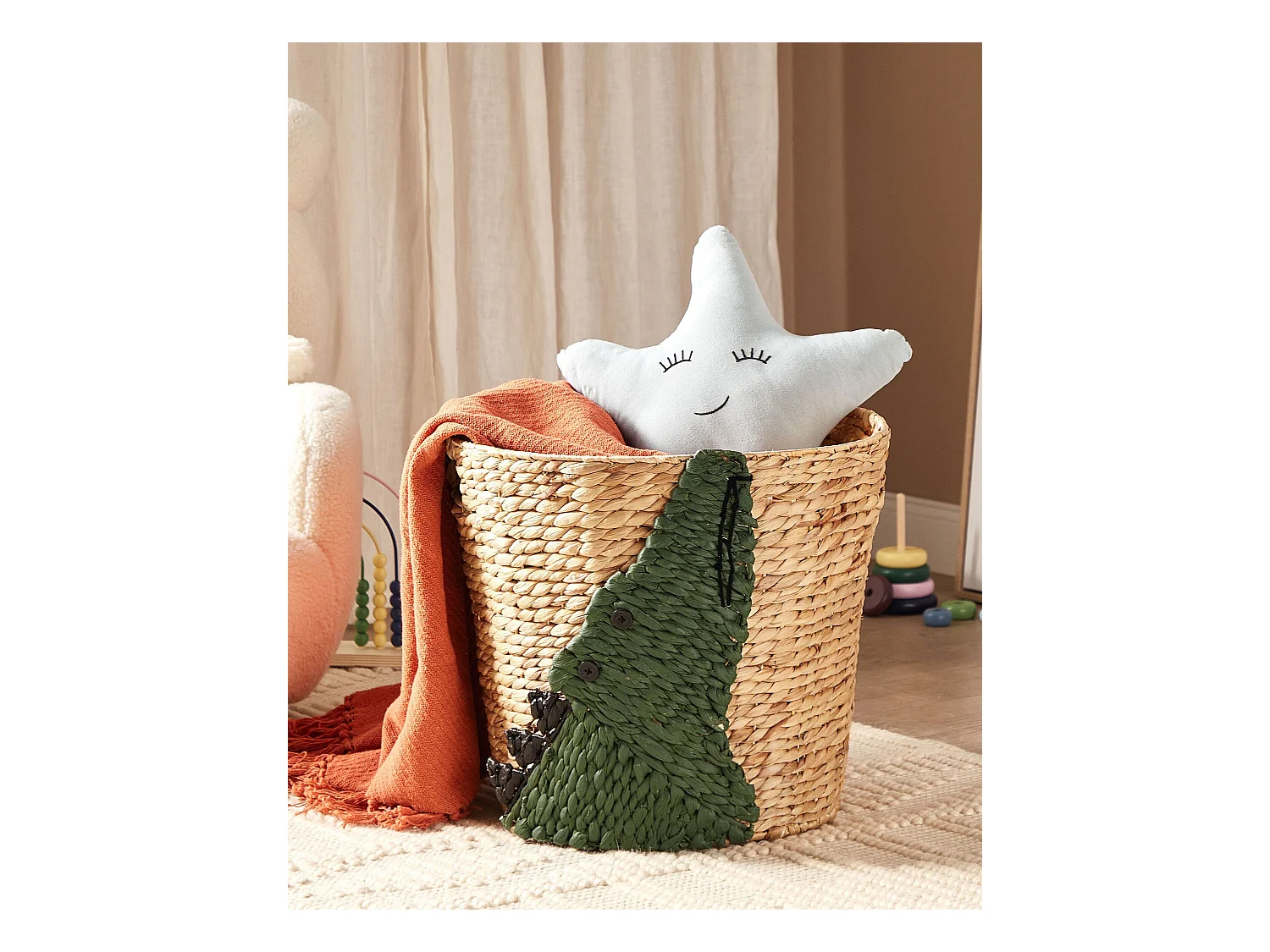 Panier enfants Crocodile LOXTON Osier Naturel