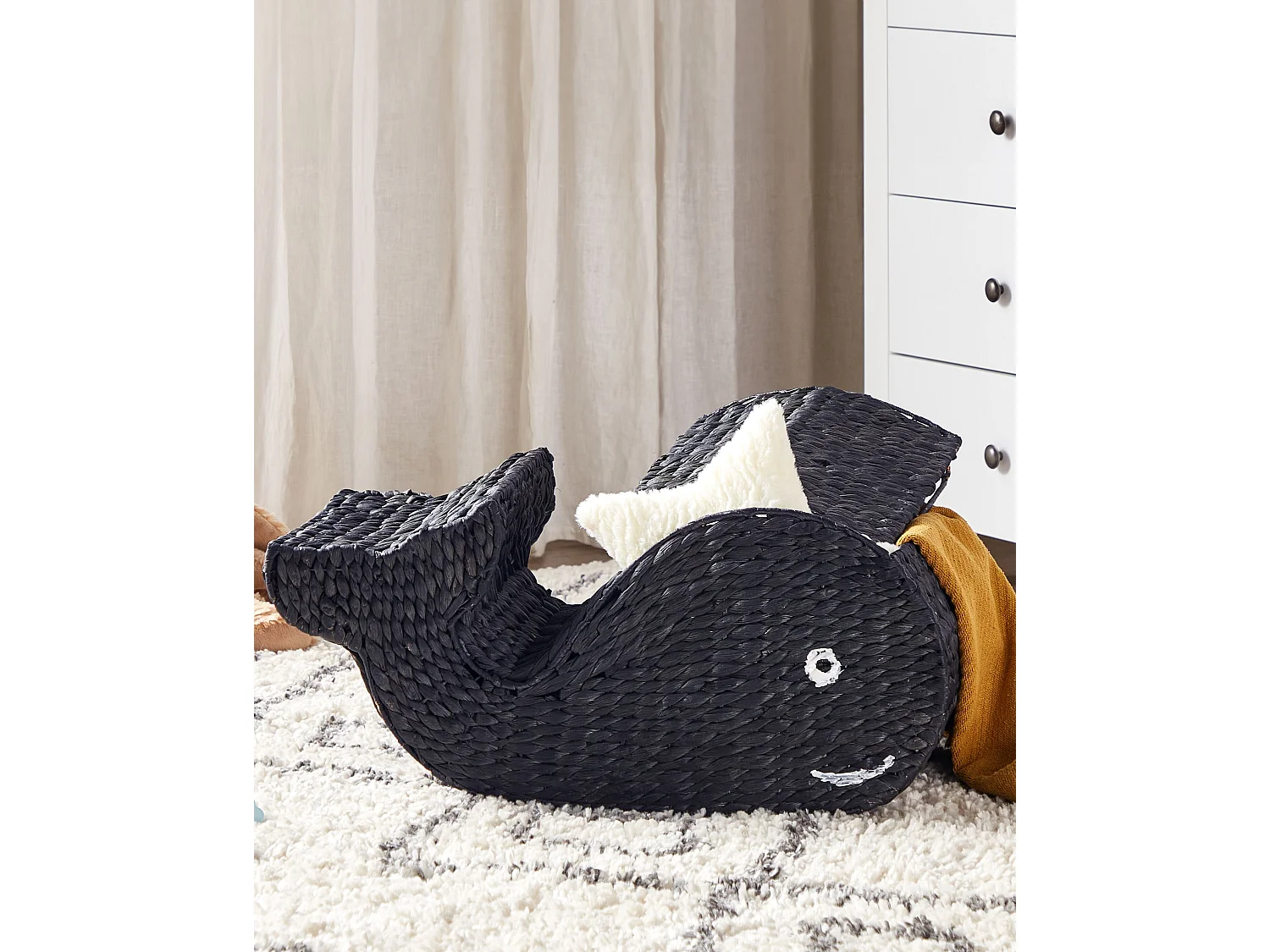 Panier enfants Baleine ORANIA Osier Noir