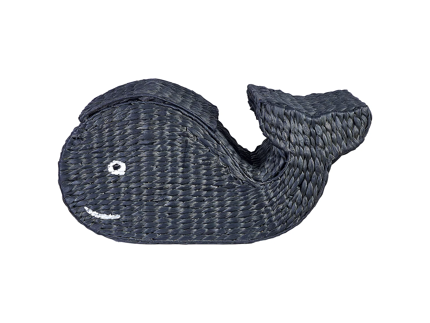 Kids Basket Whale ORANIA Wicker Black