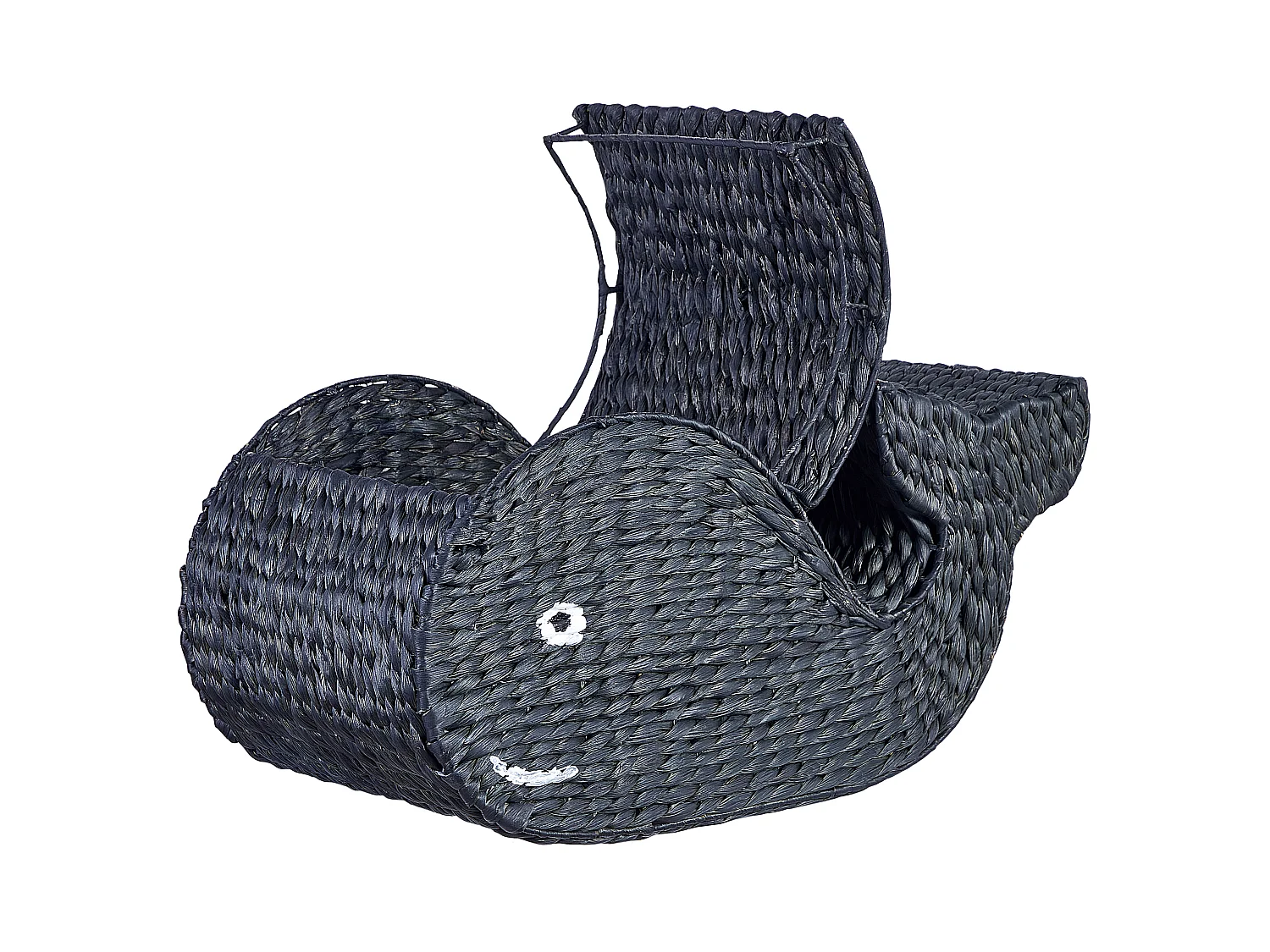 Kids Basket Whale ORANIA Wicker Black