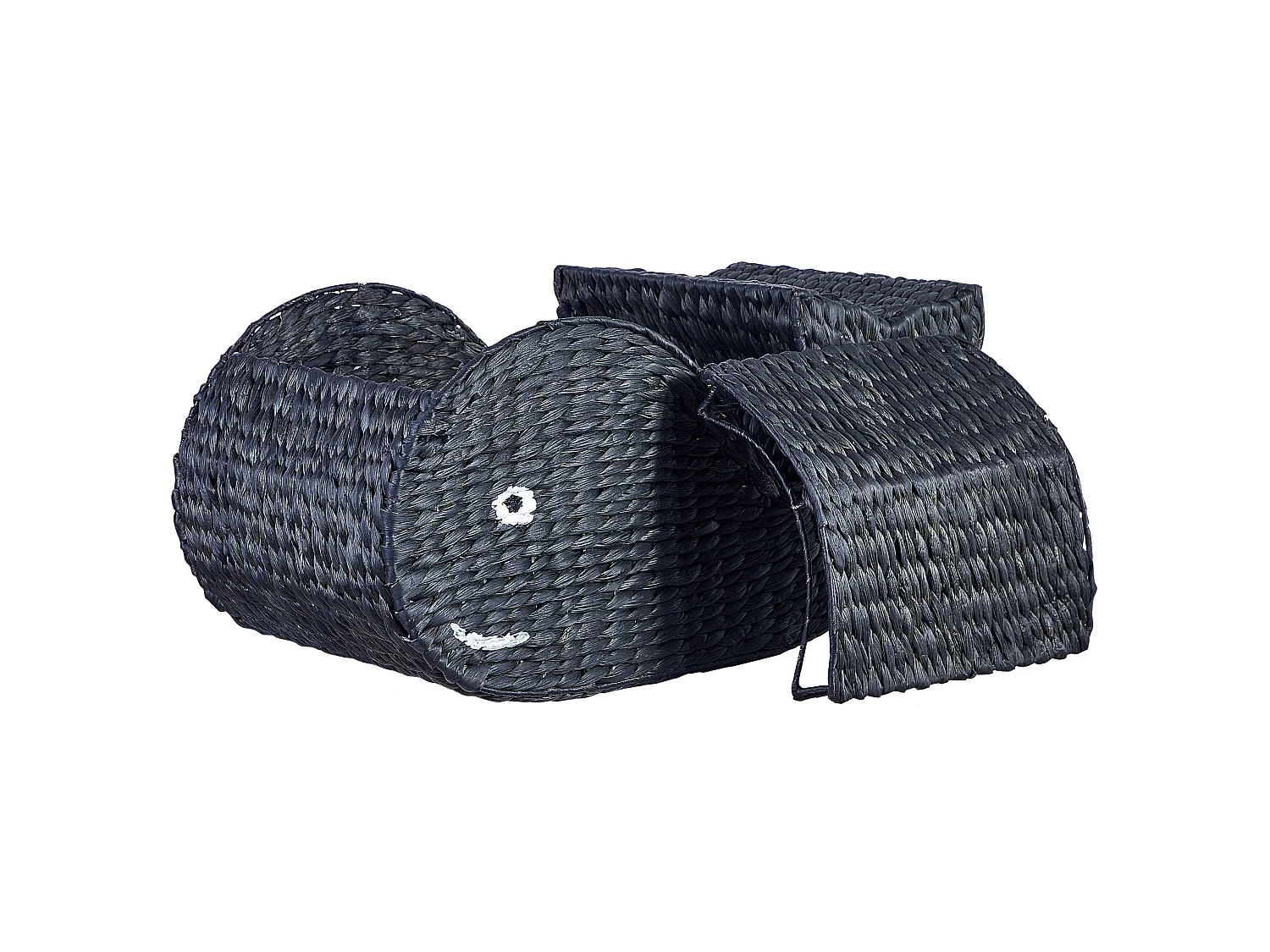 Kids Basket Whale ORANIA Wicker Black