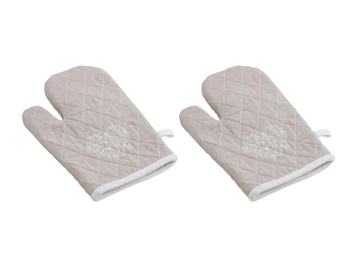 Gant de cuisine en lin et coton (Lot de 2)