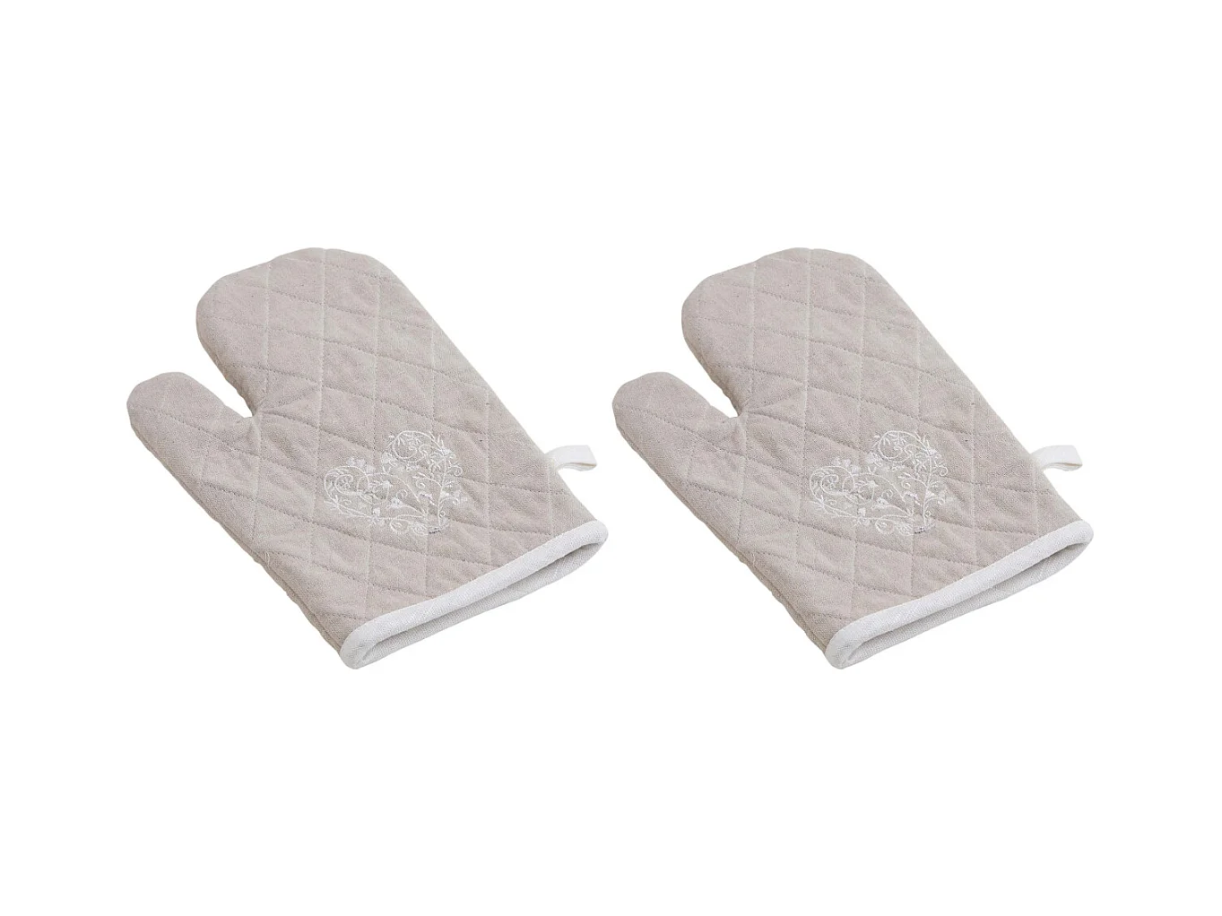 Gant de cuisine en lin et coton (Lot de 2)