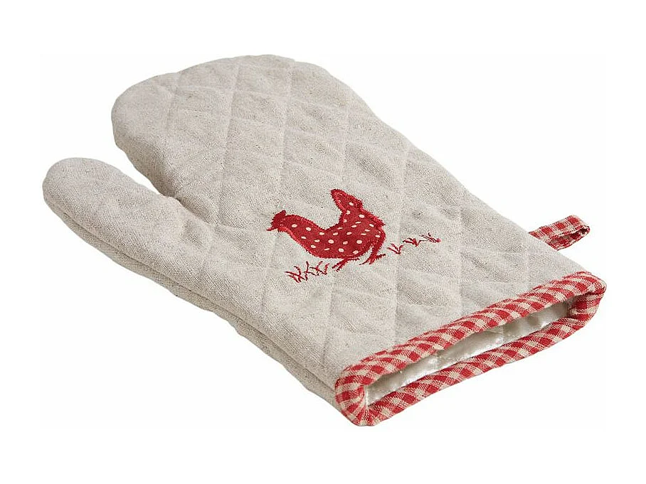 Gant de cuisine motif poule (Lot de 2)