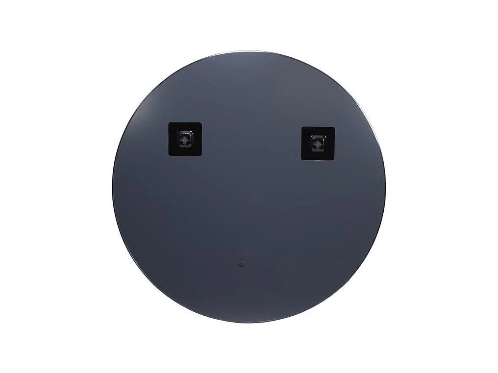 Miroir Extra Plat Rond 55cm M6 Noir Noir