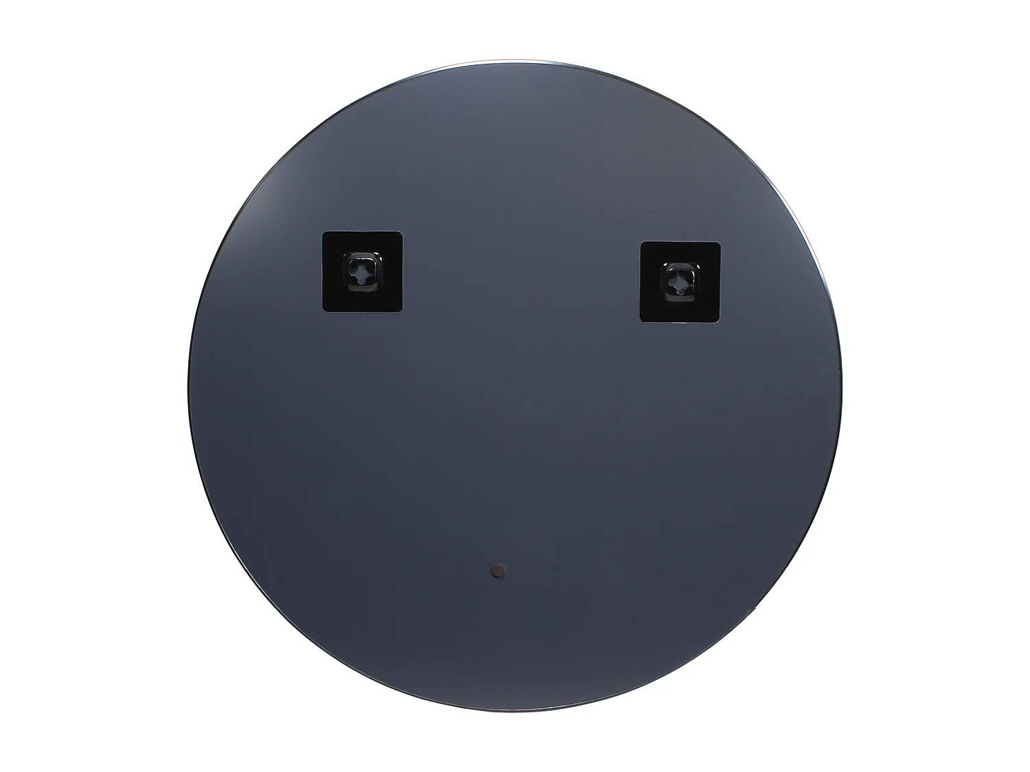 Miroir Extra Plat Rond 55cm M6 Noir Noir