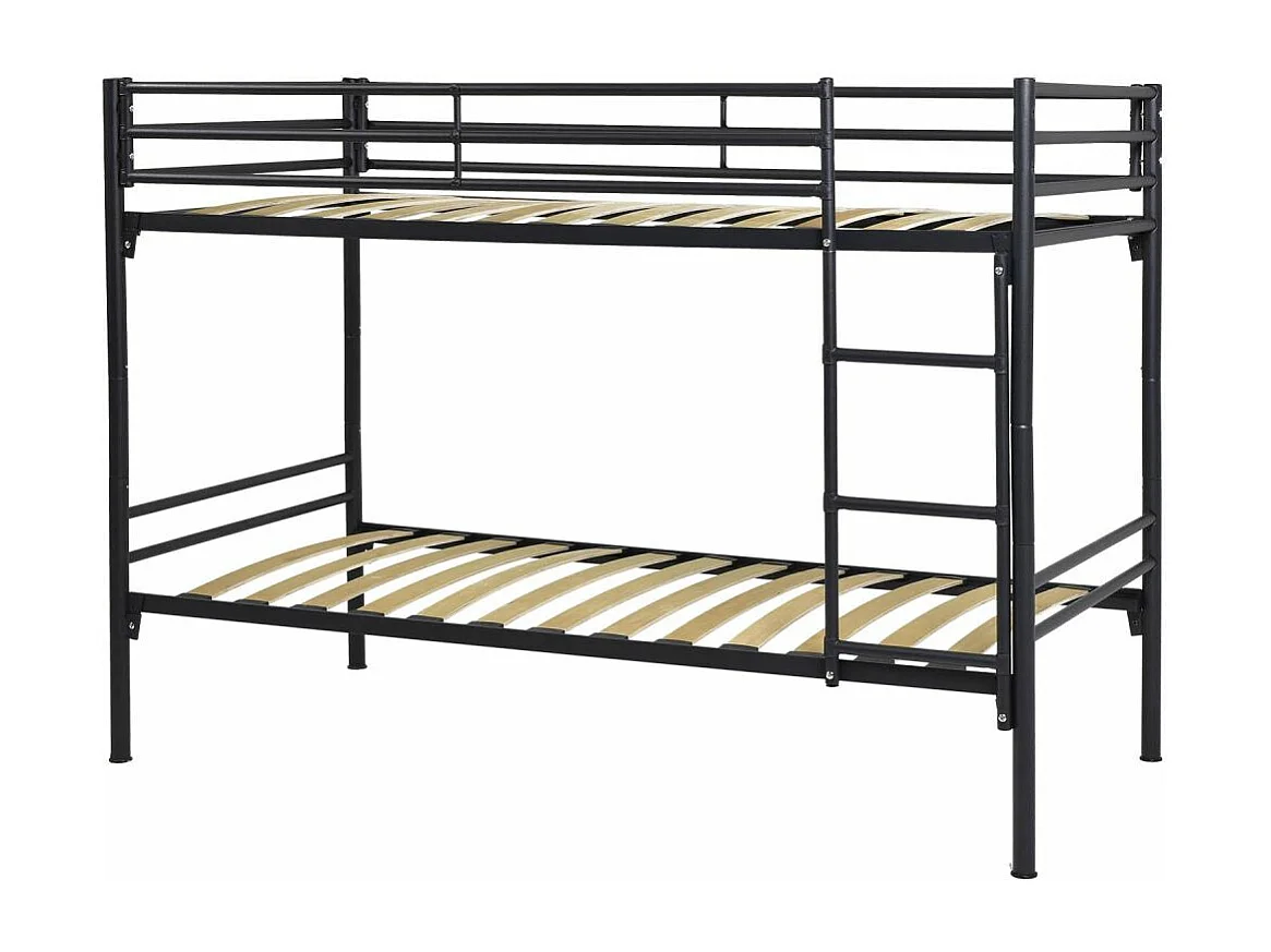 Lit superposé en métal kit lattes 90 x 200 cm
