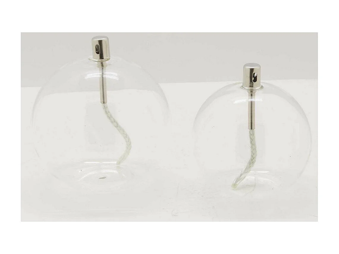 Lampe à huile en verre Sphere 13 x 14 cm