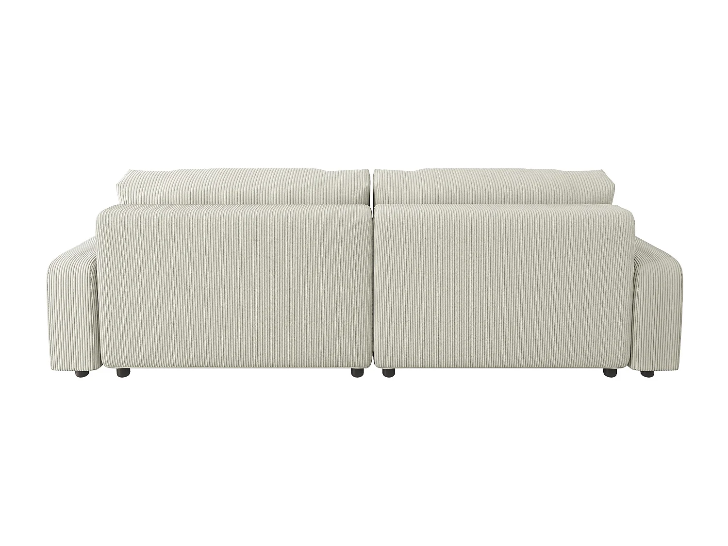 Emma-  Ecksofa mit Bettfunktion und Bettkasten in Cord-Stoff schöner Sitzkomfort