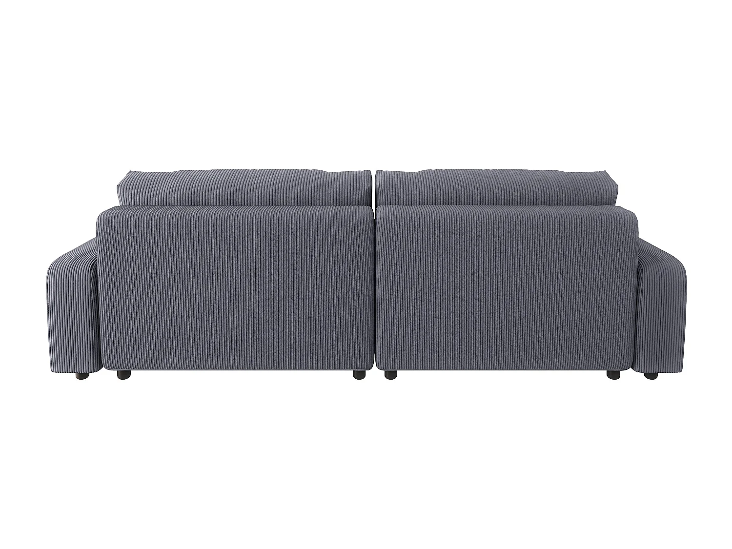 Emma-  Ecksofa mit Bettfunktion und Bettkasten in Cord-Stoff schöner Sitzkomfort