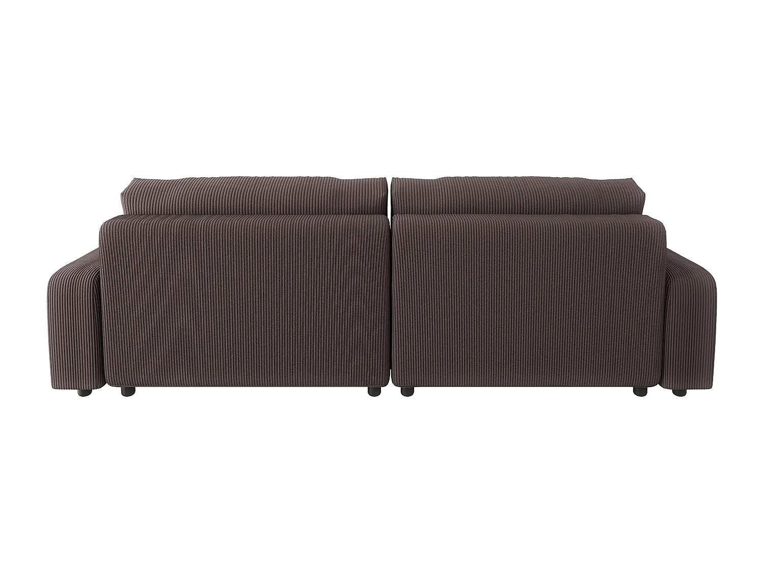 Emma-  Ecksofa mit Bettfunktion und Bettkasten in Cord-Stoff schöner Sitzkomfort