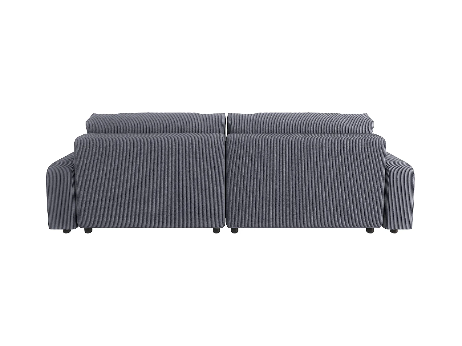 Emma-  Ecksofa mit Bettfunktion und Bettkasten in Cord-Stoff schöner Sitzkomfort