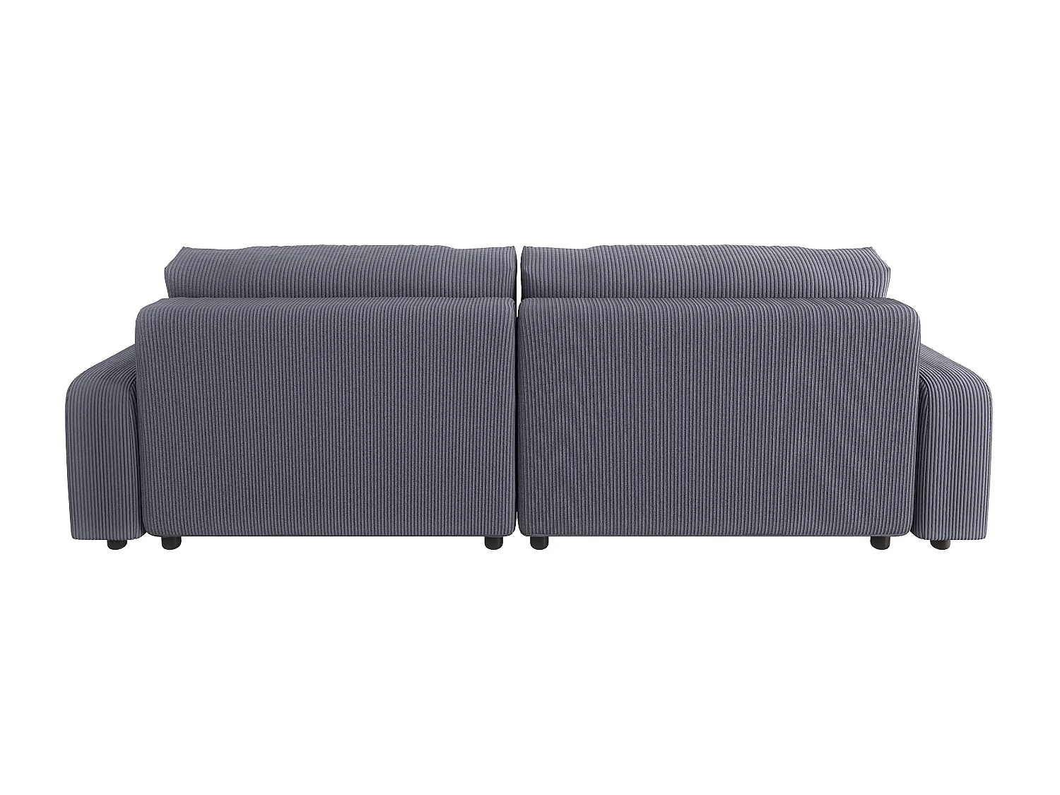 Emma-  Ecksofa mit Bettfunktion und Bettkasten in Cord-Stoff schöner Sitzkomfort