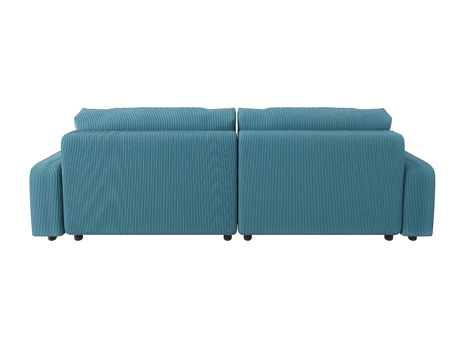 Emma-  Ecksofa mit Bettfunktion und Bettkasten in Cord-Stoff schöner Sitzkomfort