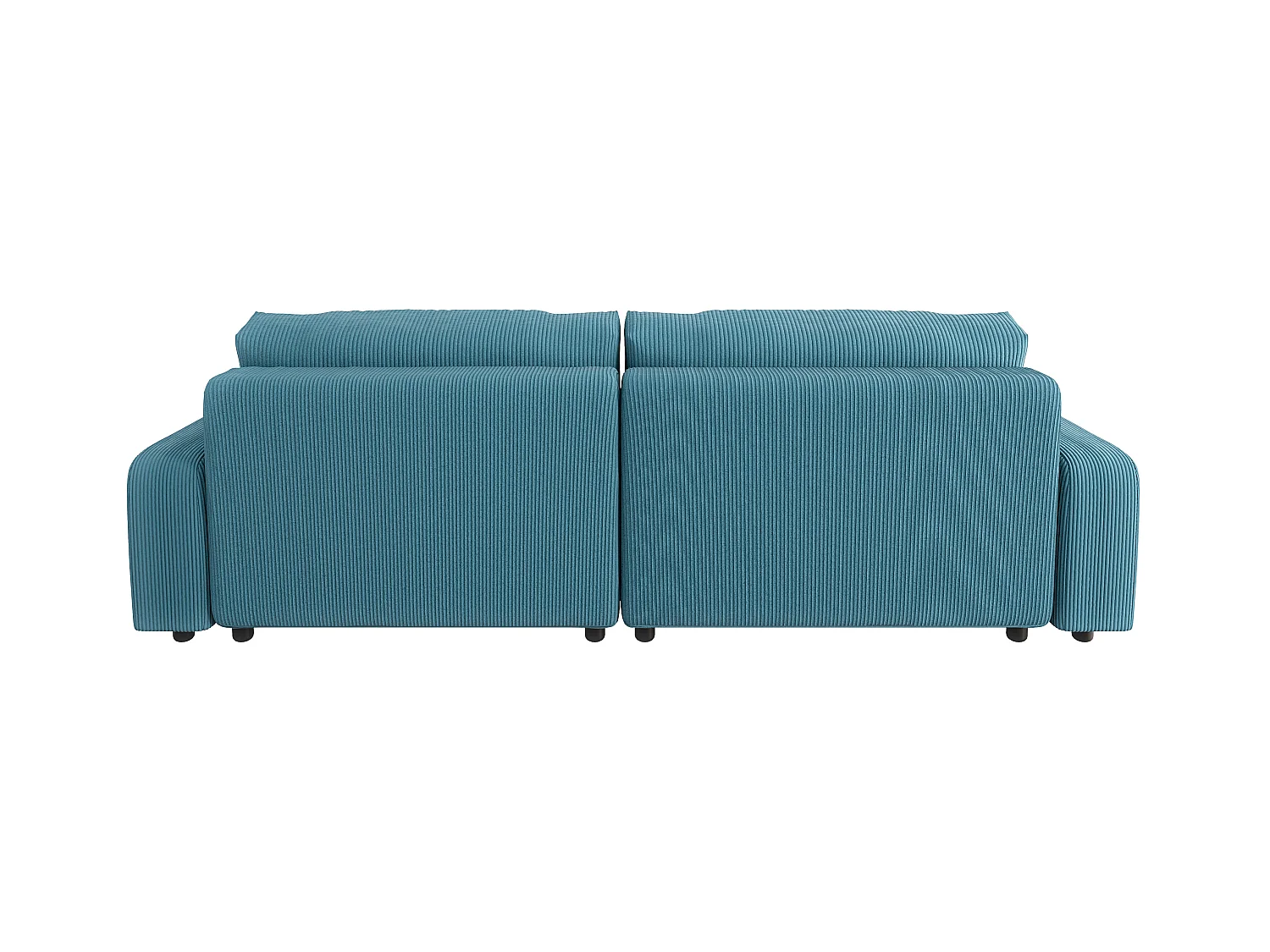 Emma-  Ecksofa mit Bettfunktion und Bettkasten in Cord-Stoff schöner Sitzkomfort