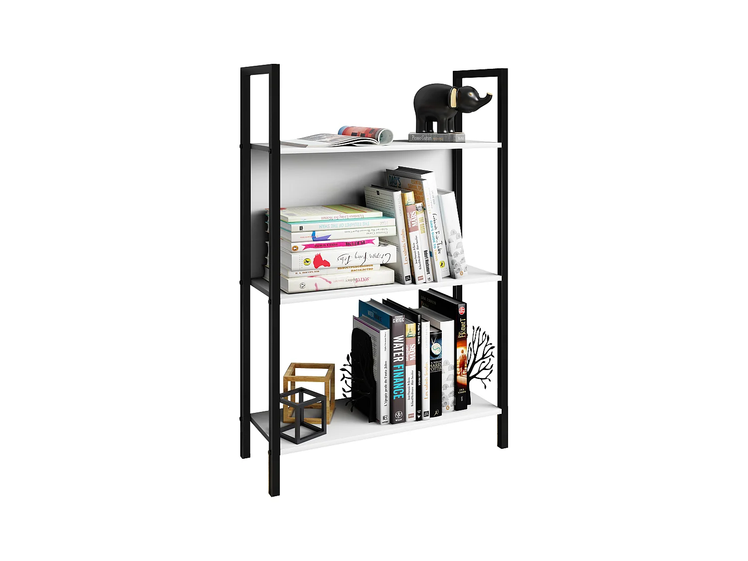 Metalen Stand Shelf Books Flakos 3px