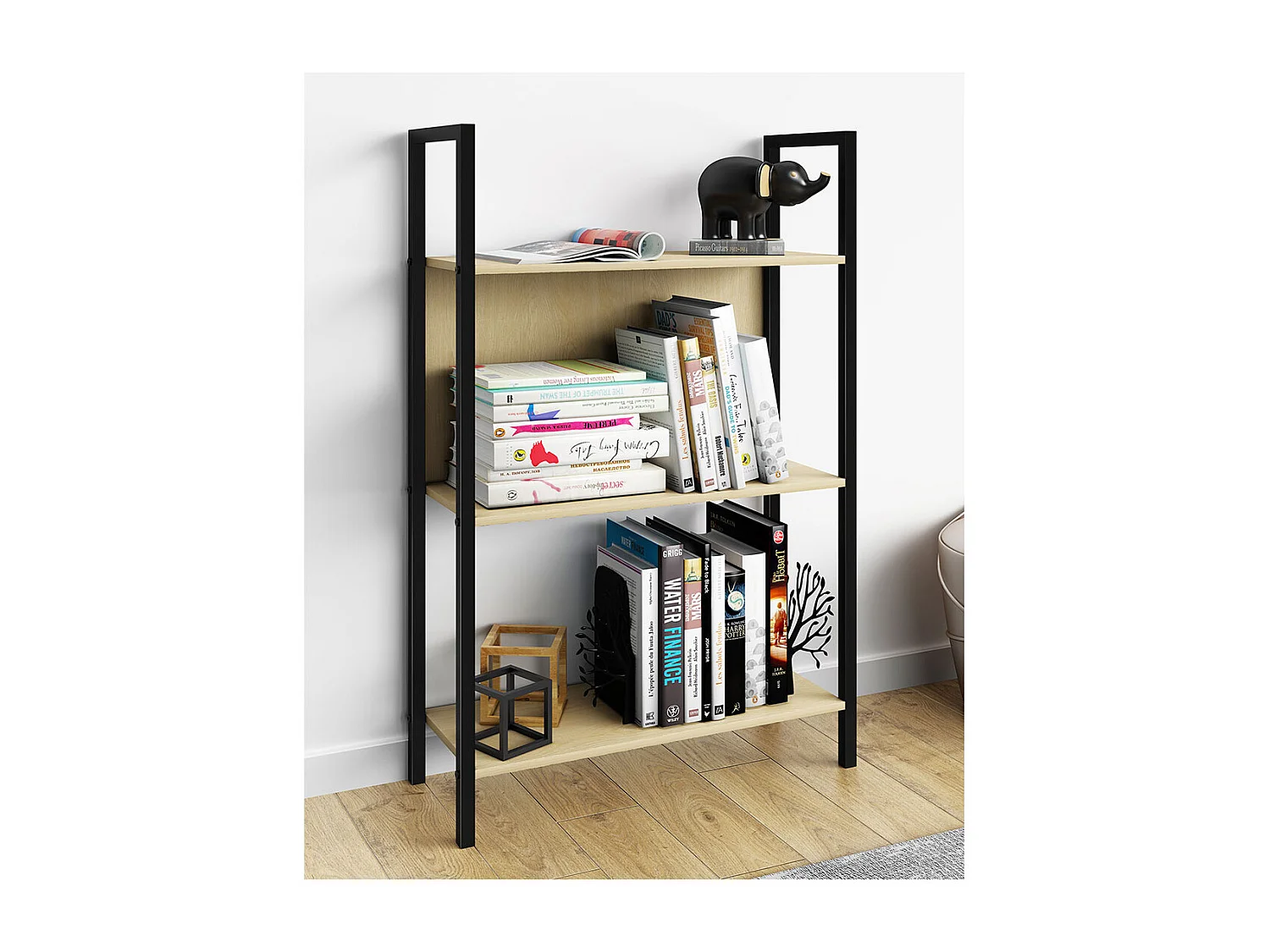 Metal Stand Shelf Książki Flakos 3px