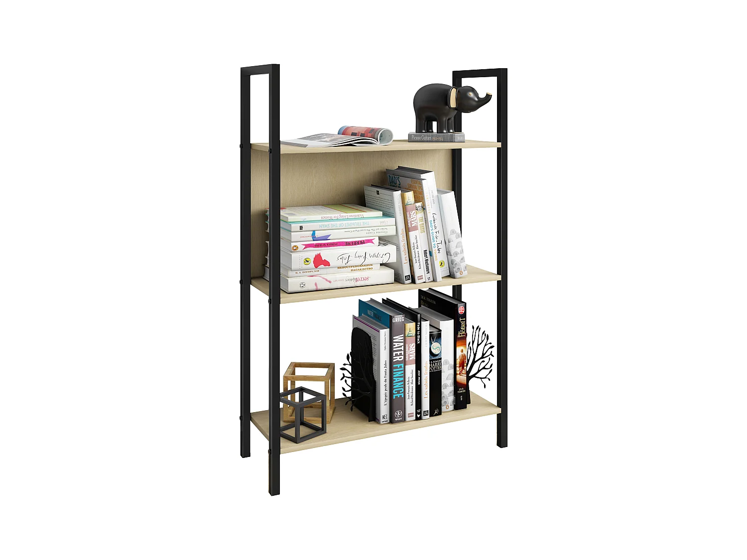 Metalen Stand Shelf Books Flakos 3px