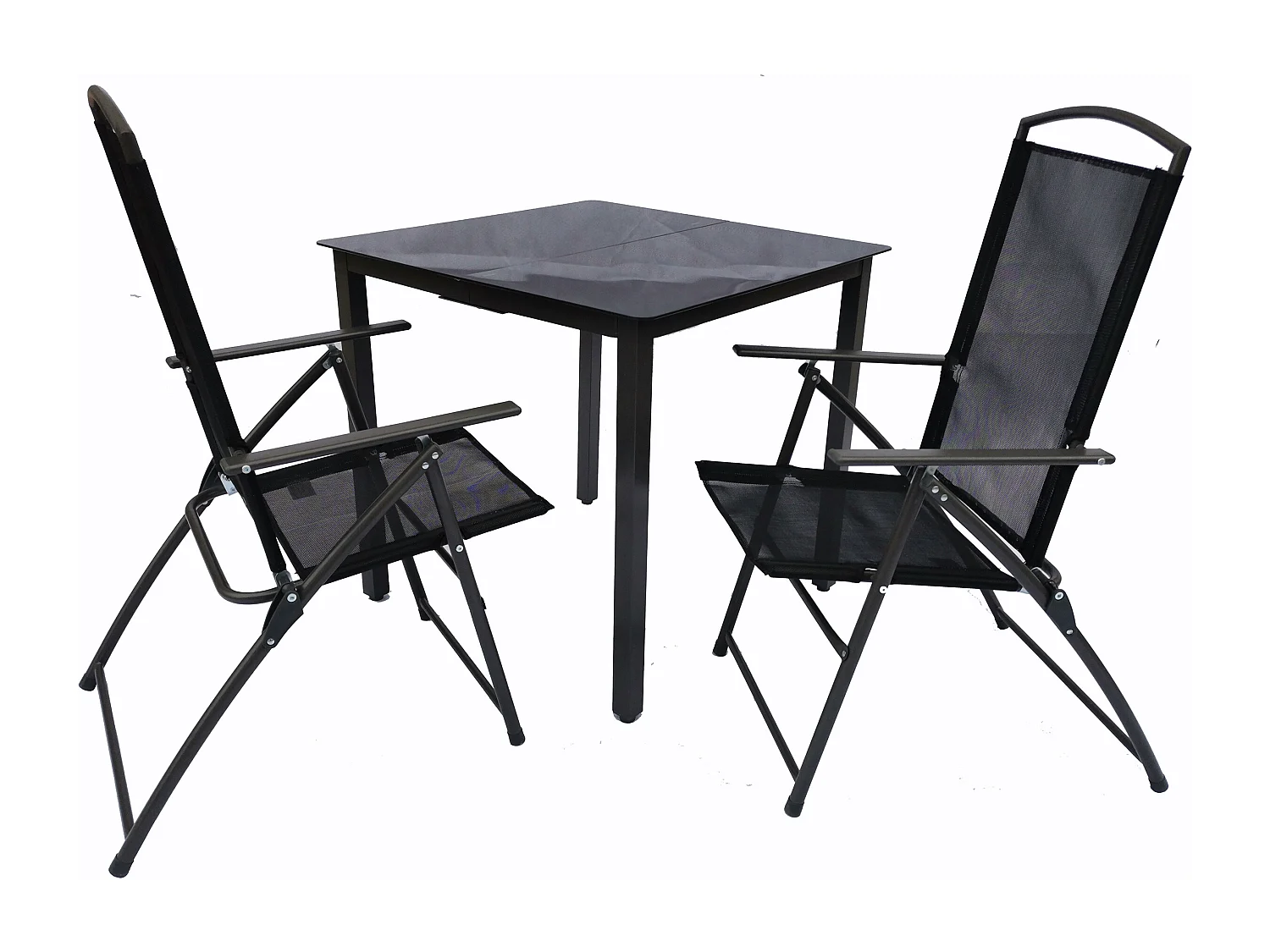 Conjunto de móveis de jardim 80S Preto Ver seleção