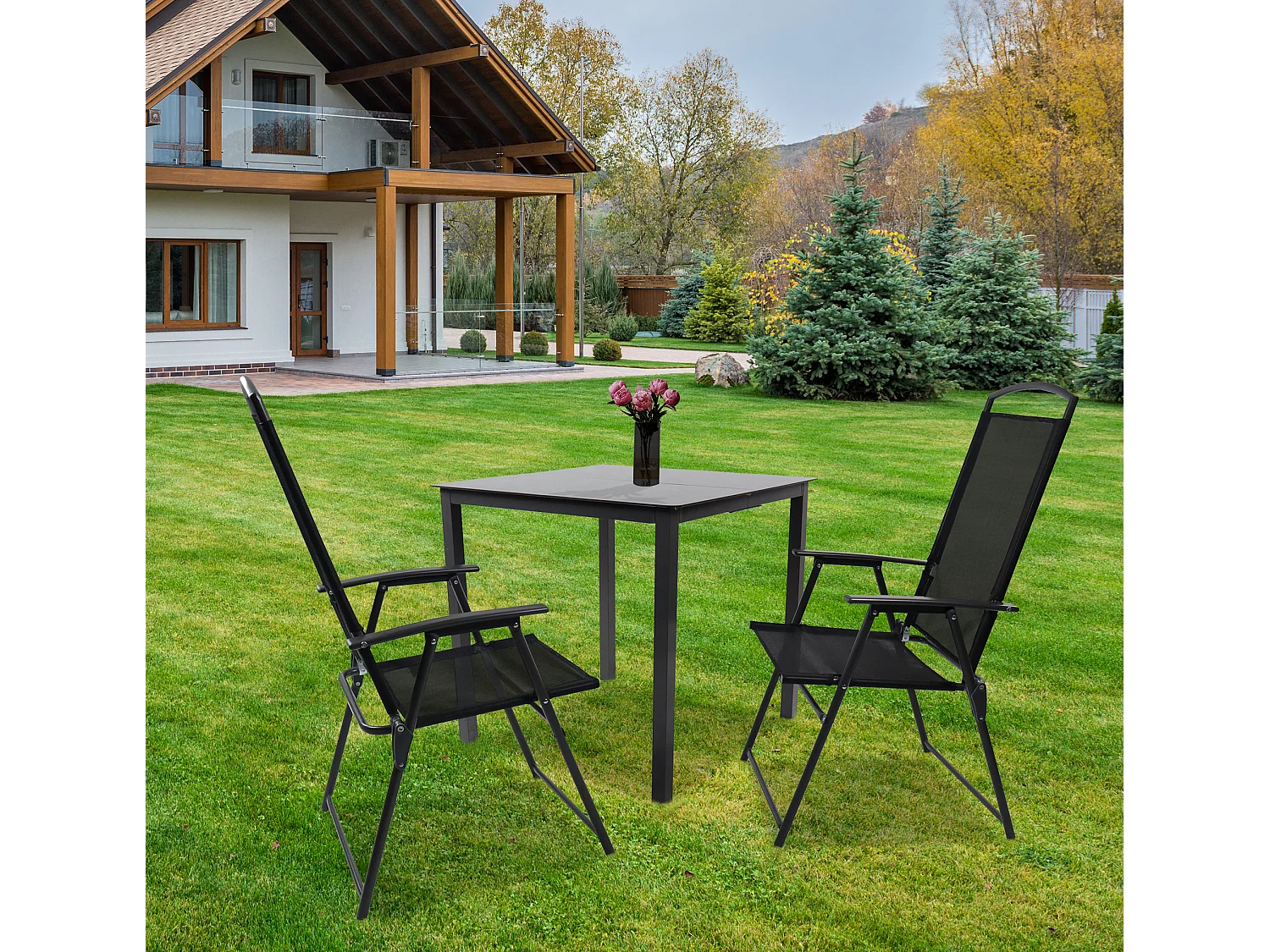 Garden furniture set 80S Black See Selection